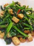 Tumis Horenso Dengan Tahu