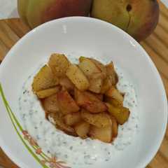 دسر رژیمی ماست و گلابی و هلو-レシピのメイン写真