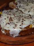 Broqueta de vegetales y semillas