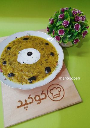 عکسی از دستور آش ماش بدون گوشت 😊