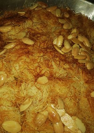صورة لوصفة كنافه بالقشطه على طريقتي