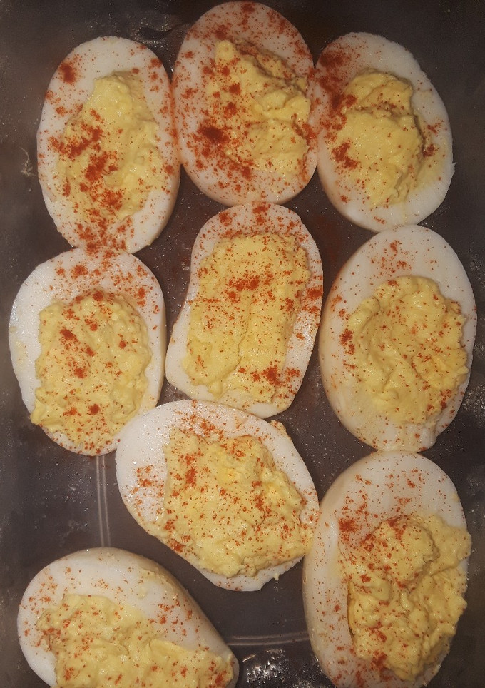 A picture of Deviled Eggs.