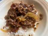 thin sliced beef