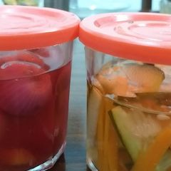 Onion,Carrots n Cucumber Pickles#authormarathon A picture of Onion,Carrots n Cucumber Pickles#authormarathon.