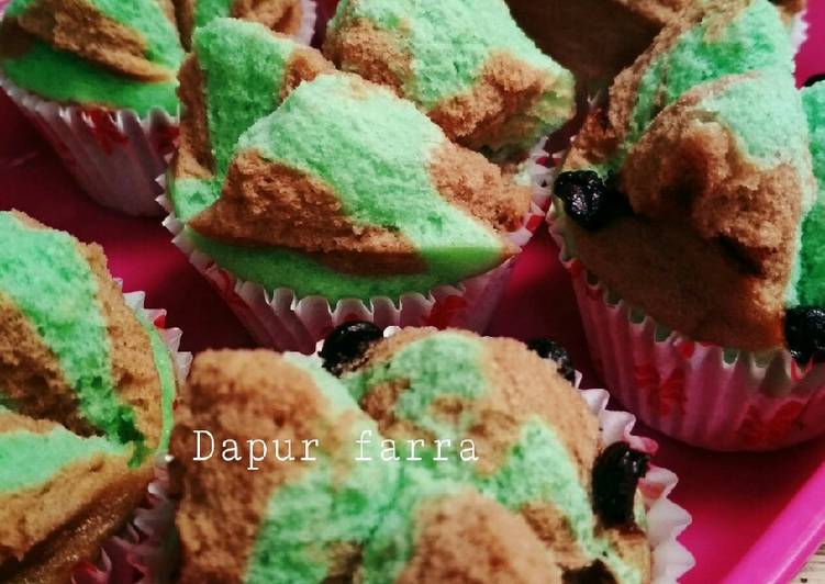 Resep Bolu kukus pandan coklat mekar cantik (simpel) oleh ...