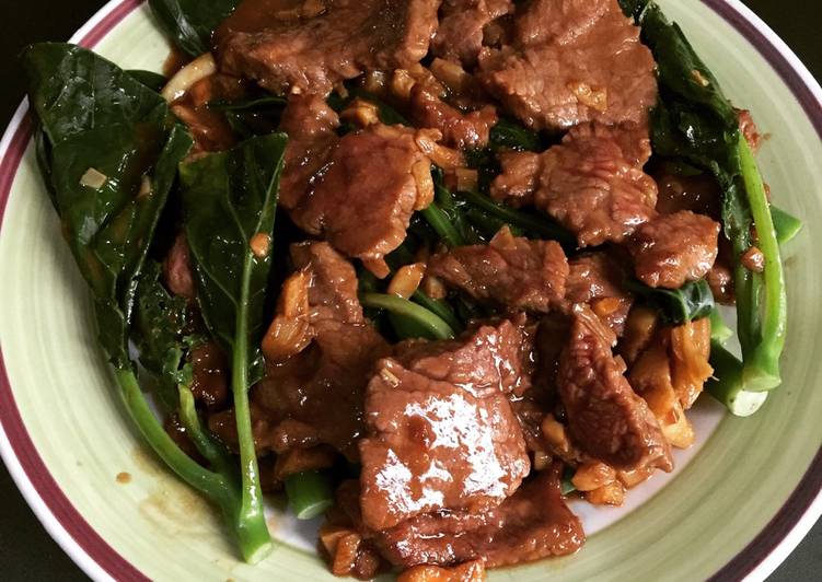 Resep Daging Sapi Kailan yang Enak Banget