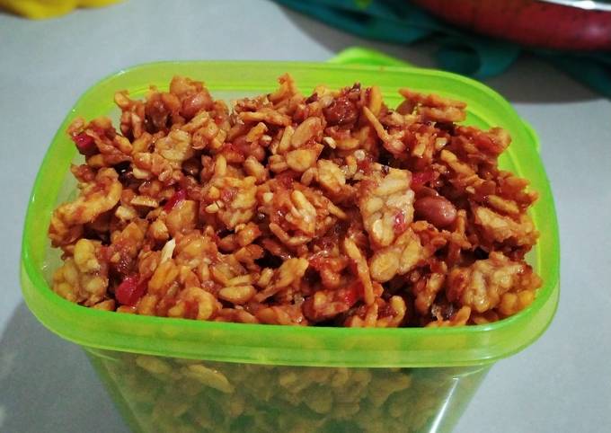 Sambal goreng tempe teri resep simpel