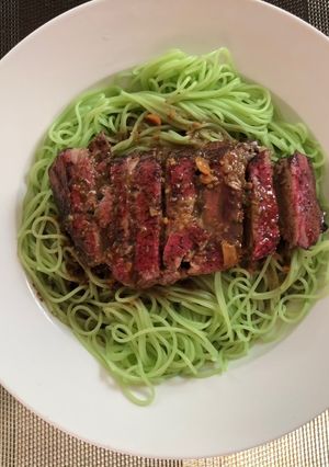 A picture of Thai MK Duck With Green Noodles.