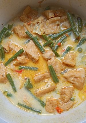 Foto resep Sayur lodeh kacang panjang tahu