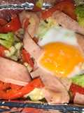 Molde de verduras con jamón