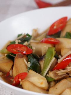 【哇菜影音食譜】紅燒杏鮑菇 的食譜成品照片