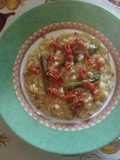 Risotto con asparagi e briciole di bacon croccante
