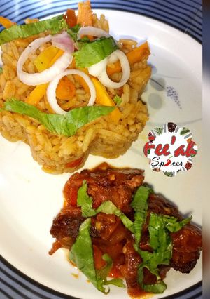 A picture of Jollof Rice.