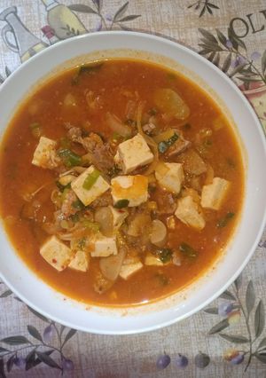 Foto resep Sup Tahu pedas korean food (sundubujigae)