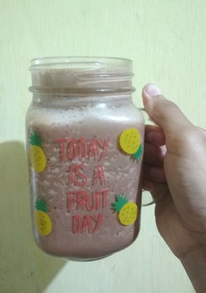 Foto resep Choco Strawberry Yogurt Smoothies