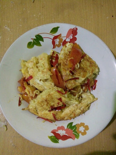 Foto resep Mi telur dadar