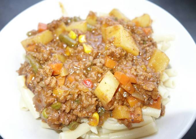 Macaroni and mince