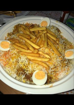 صورة لوصفة برياني دجاج لشخصين 🥘🍴