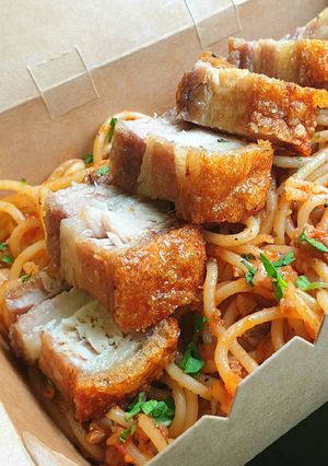 รูปของ Spaghetti Bologness cripy pork
