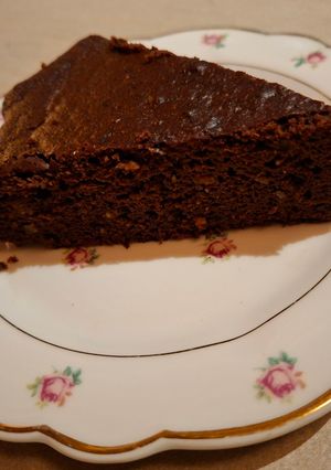 Une photo de Moelleux chocolat et potimarron