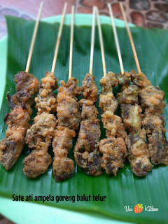 Foto resep Sate ati ampela goreng balut telur