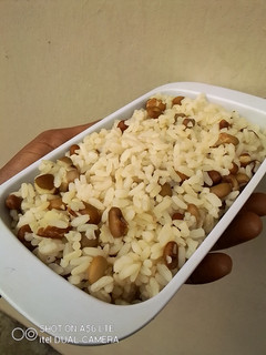 A picture of Plain Fried Rice and Beans.