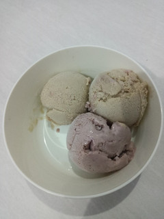 Foto resep Es krim homemade (avocado taro & capucino)