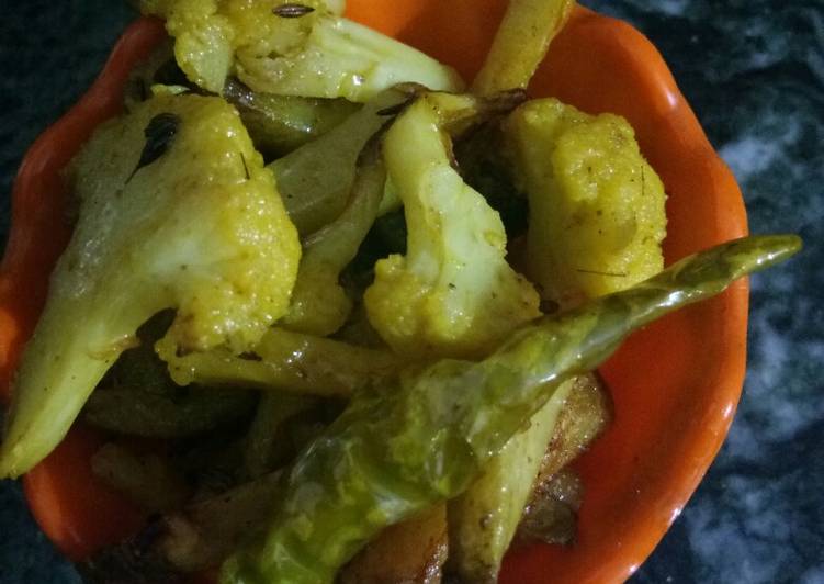 Potato Cauliflower Fry