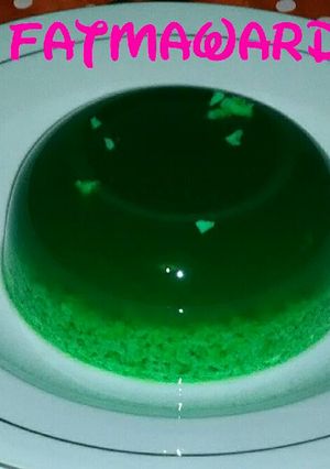 Foto resep Puding lumut pandan