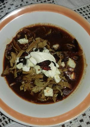 Una foto de Sopa de tortilla (fácil)