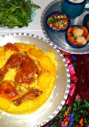 عکسی از دستور باسترما پلو اردبیلی