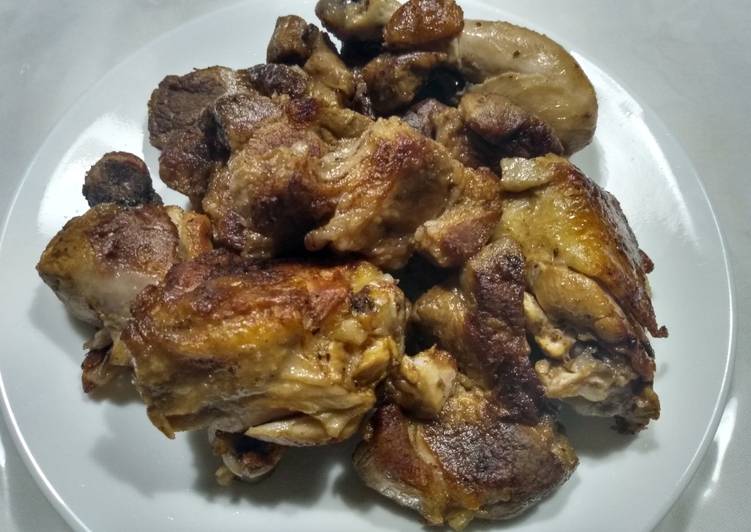 Steps to Make Homemade Chicken and pork adobo