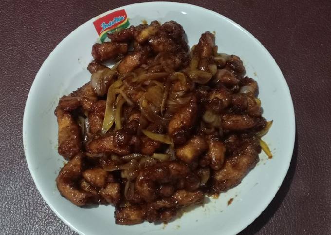 Ayam Goreng saus mentega sederhana