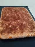 Torta Casera de Coco con Glasé y Lluvia de Coco y Cacao