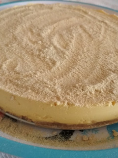 Una foto de Cheesecake con mango... Sin horno!