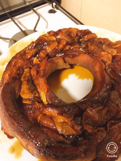 Una foto de Tarta invertida de manzana