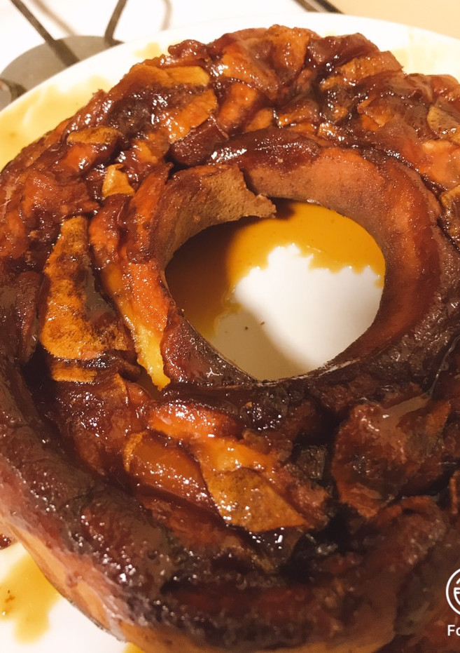 Una foto de Tarta invertida de manzana