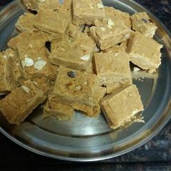 A picture of Besan ki barfi.