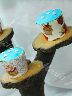 Una foto de Cupcakes de fresa rellenos de nocilla