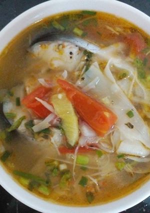 Hình của món Canh chua cá ba sa.