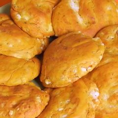 Feta, Tomato and Thyme Hand Pies A picture of Feta, Tomato and Thyme Hand Pies.