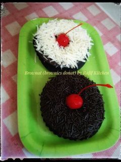 Foto resep Brownat (brownies donat) eggless no mixer