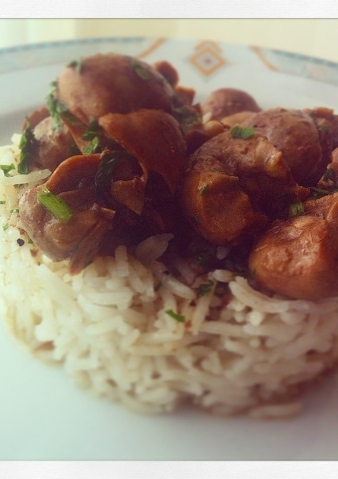 Una foto de Riñones de ternera con arroz basmati
