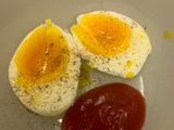 Telur Rebus Setengah Matang
