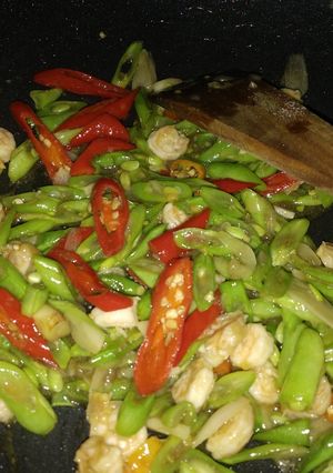 Foto resep Tumis buncis udang