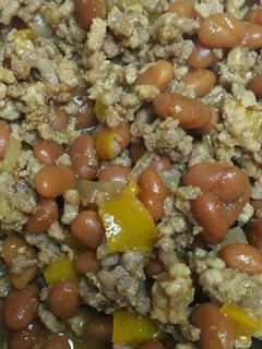 A picture of Beef Pork and Beans.