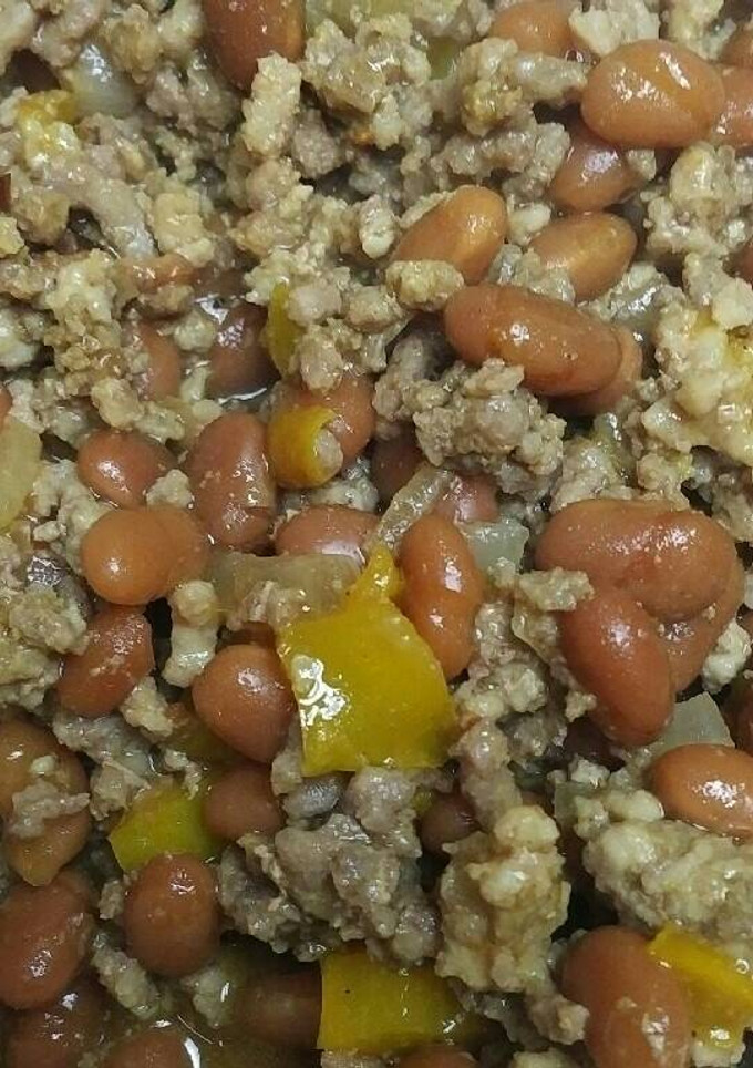 A picture of Beef Pork and Beans.