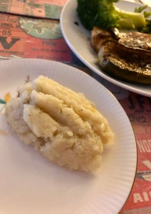 Una foto de Puré de coliflor