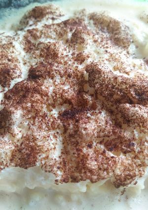 Una foto de Arroz con leche y canela