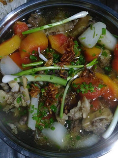 A picture of Beef Cartilage Stew with Papaya.